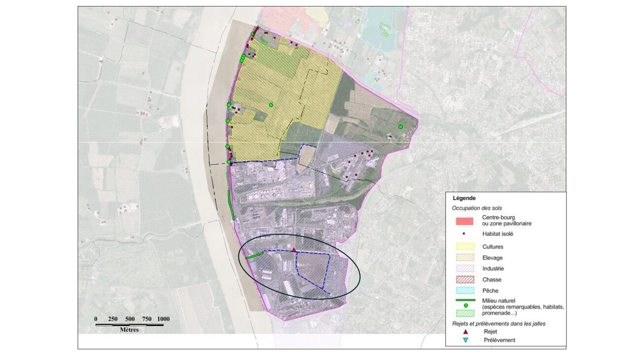 Cartographie des ouvrages sur l'Estey Rabey, 2018