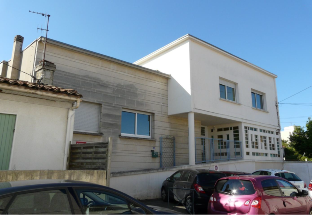 Façade principale de la crèche côté nord en 2017 